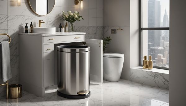 Les poubelles de salle de bain : élégance et praticité assurées